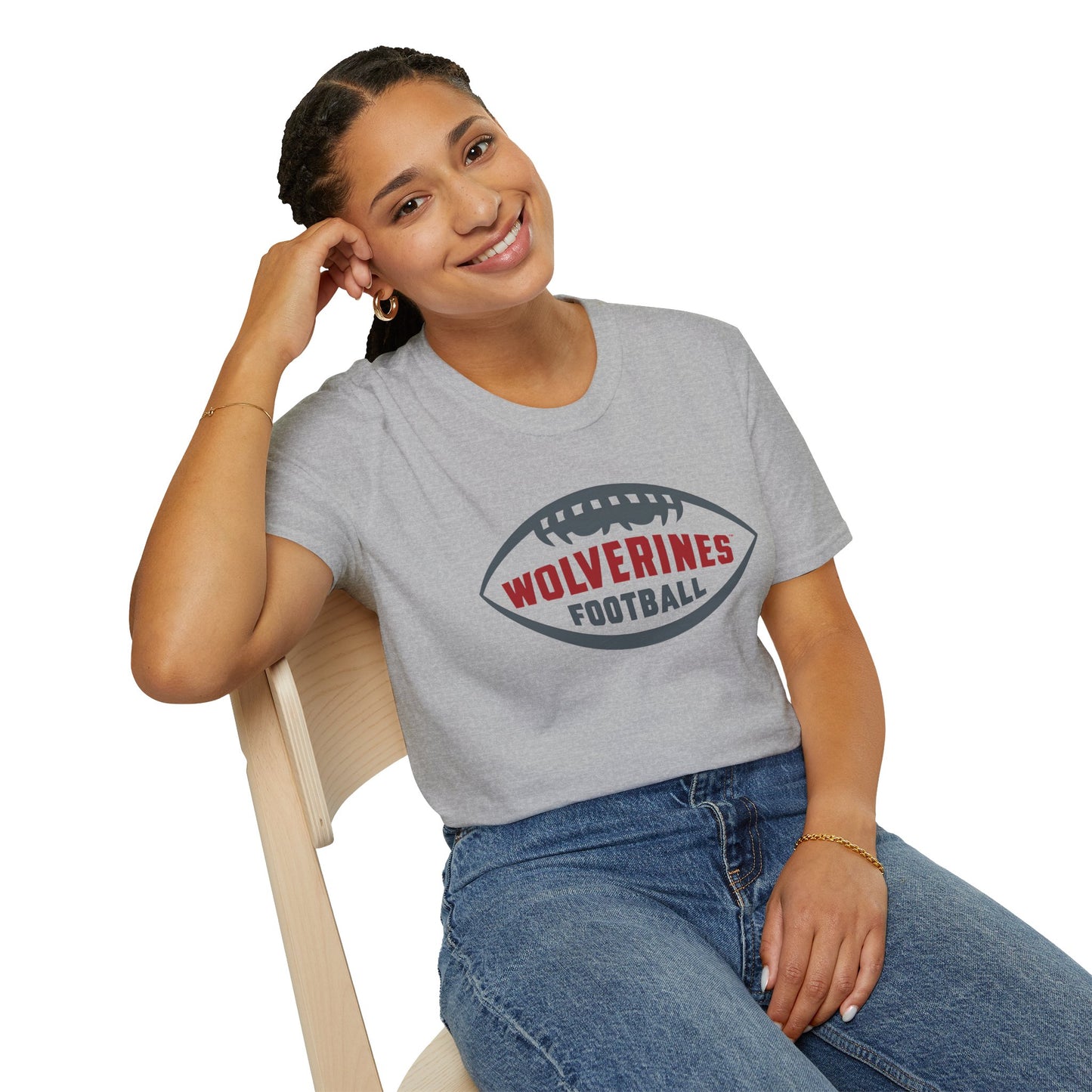 Wolverines Football Unisex Softstyle T-Shirt - Perfect for Game Day!