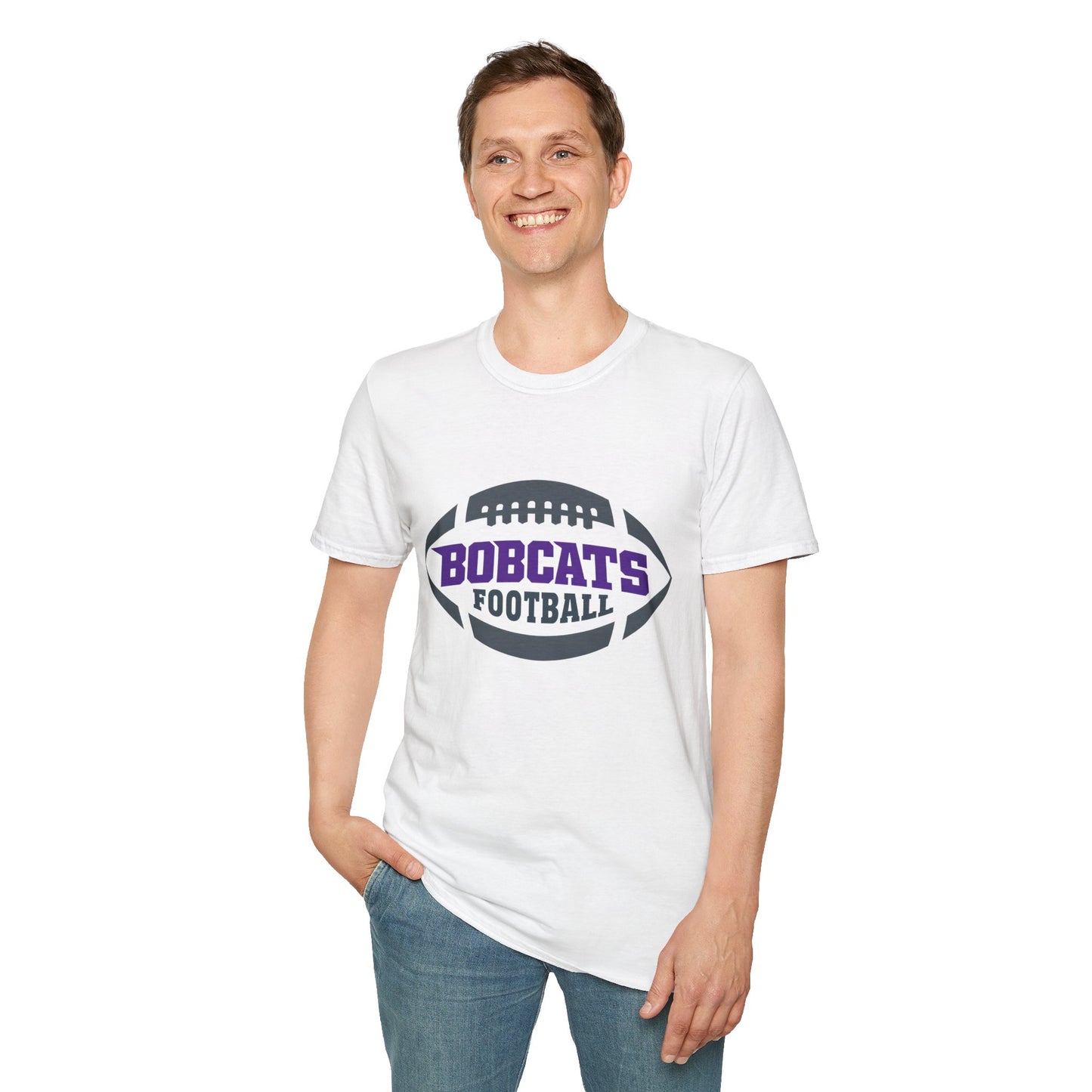 Bobcats Football Unisex Softstyle T-Shirt