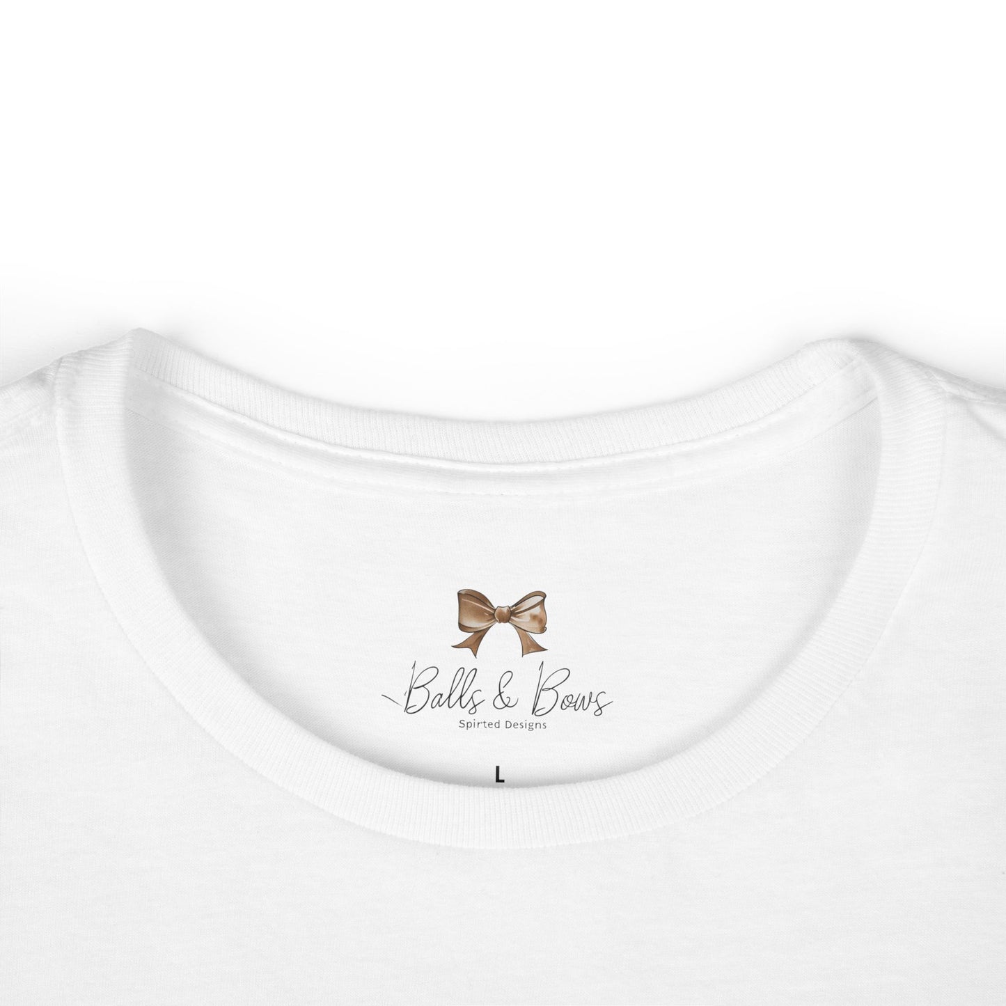 Women's Football Cheer Tee - Green & Brown Bear Design