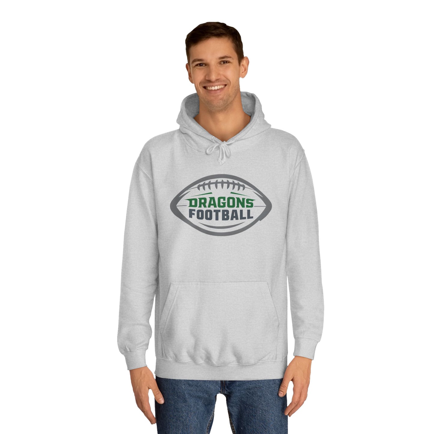 Dragons Football Unisex Hoodie - Perfect for Game Days and School Spirit