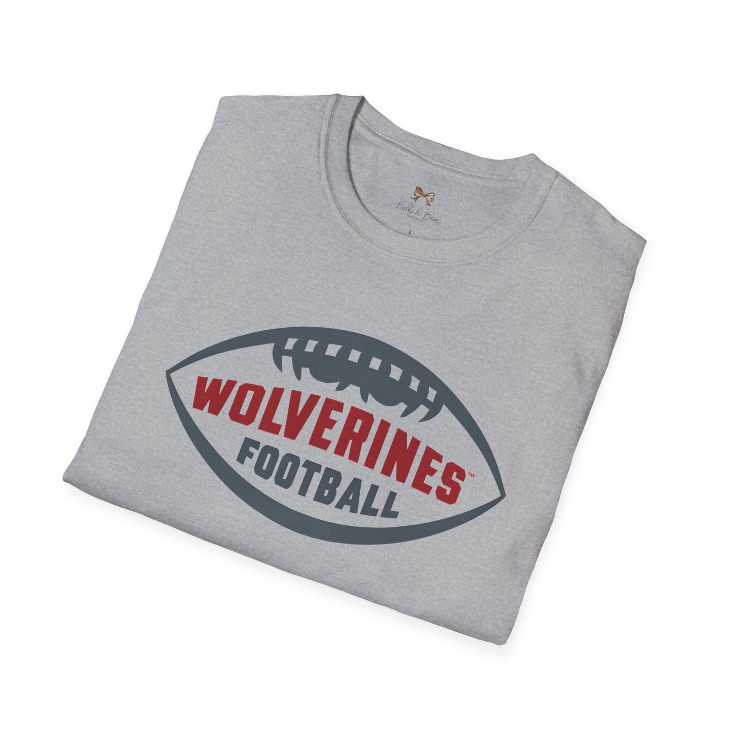 Wolverines Football Unisex Softstyle T-Shirt - Perfect for Game Day!
