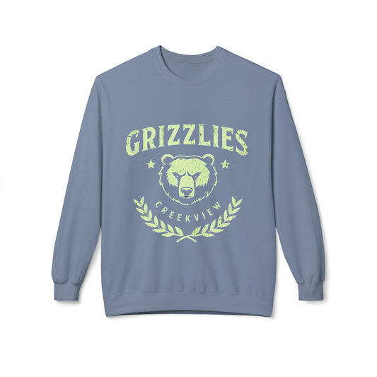 Grizzlies Fleece Crewneck Sweatshirt - Cozy Unisex Apparel for Team Spirit