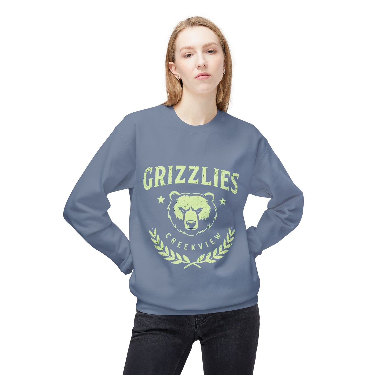 Grizzlies Fleece Crewneck Sweatshirt - Cozy Unisex Apparel for Team Spirit