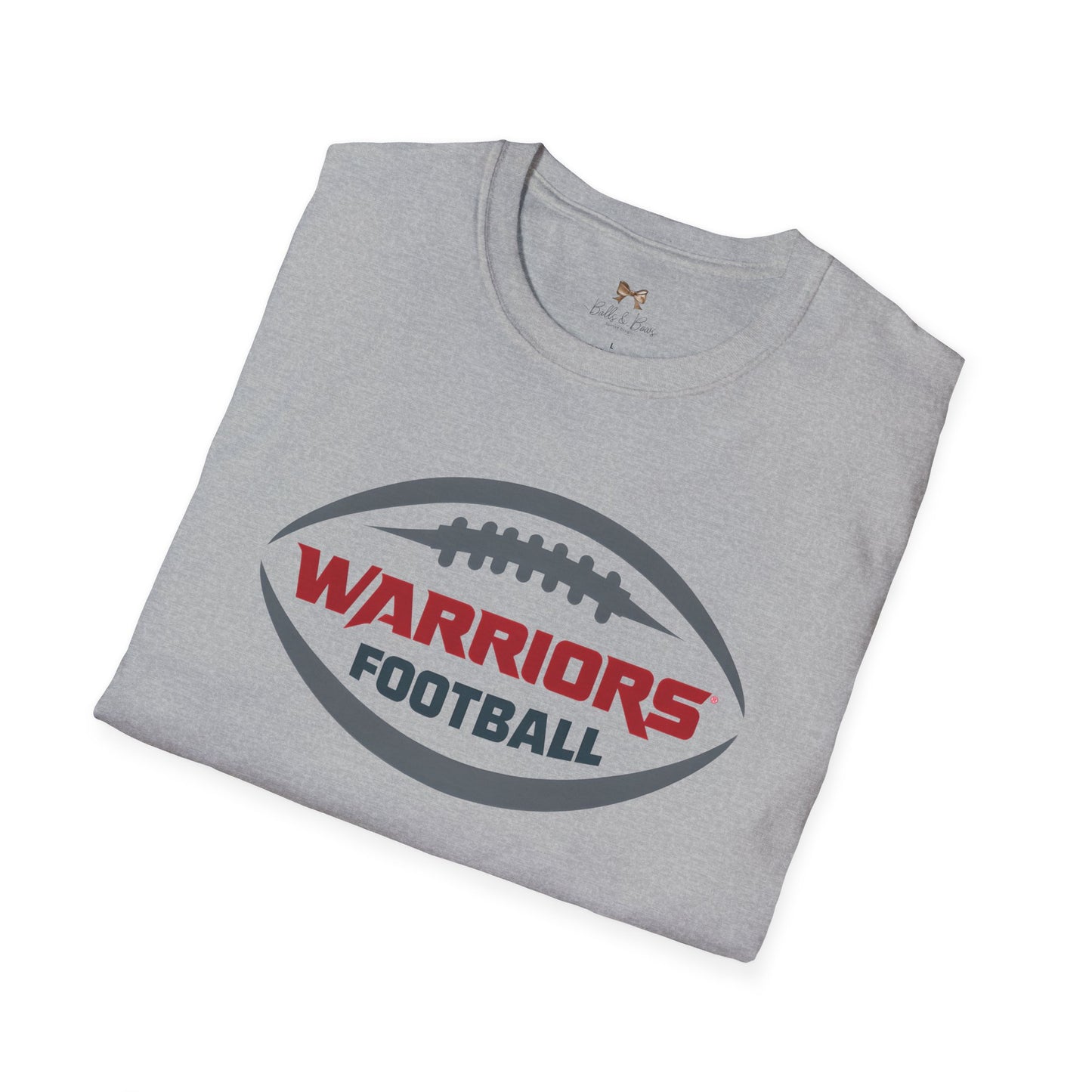 Warriors Football Unisex Softstyle T-Shirt - Sporty Comfort for Fans