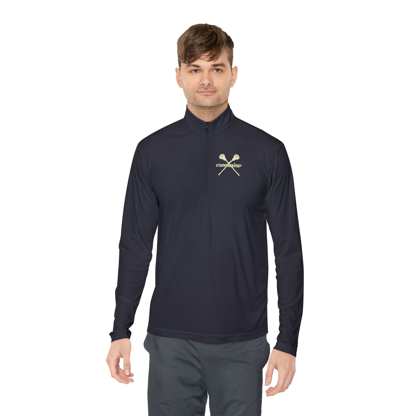 Stylish Unisex Quarter-Zip Pullover Creekview Lacrosse