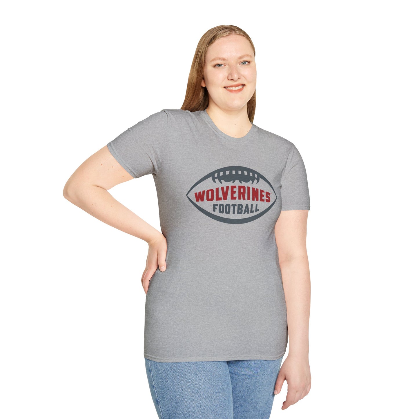 Wolverines Football Unisex Softstyle T-Shirt - Perfect for Game Day!
