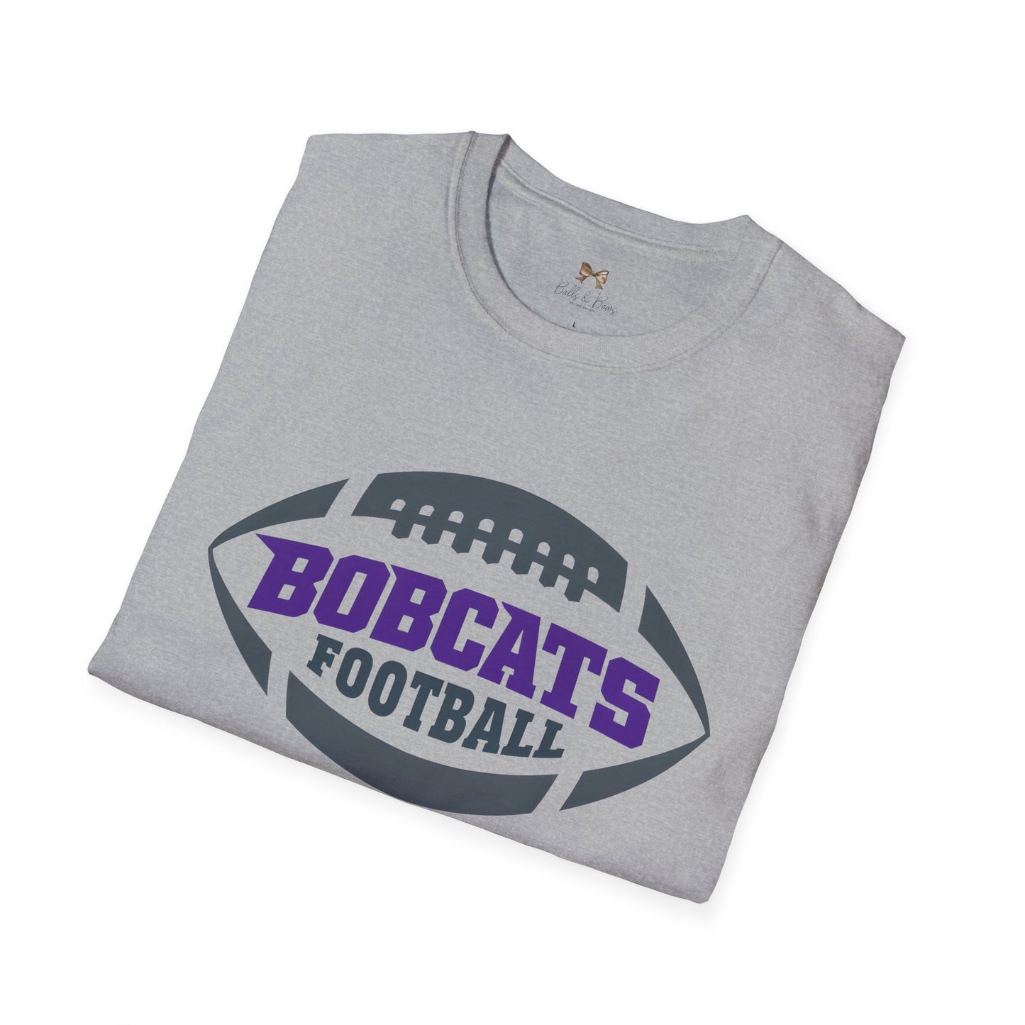 Bobcats Football Unisex Softstyle T-Shirt - Perfect for Game Day!