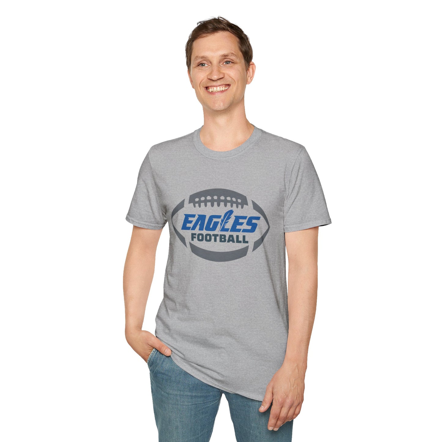 Eagles Football Unisex Softstyle T-Shirt – Perfect for Game Day and Fans!
