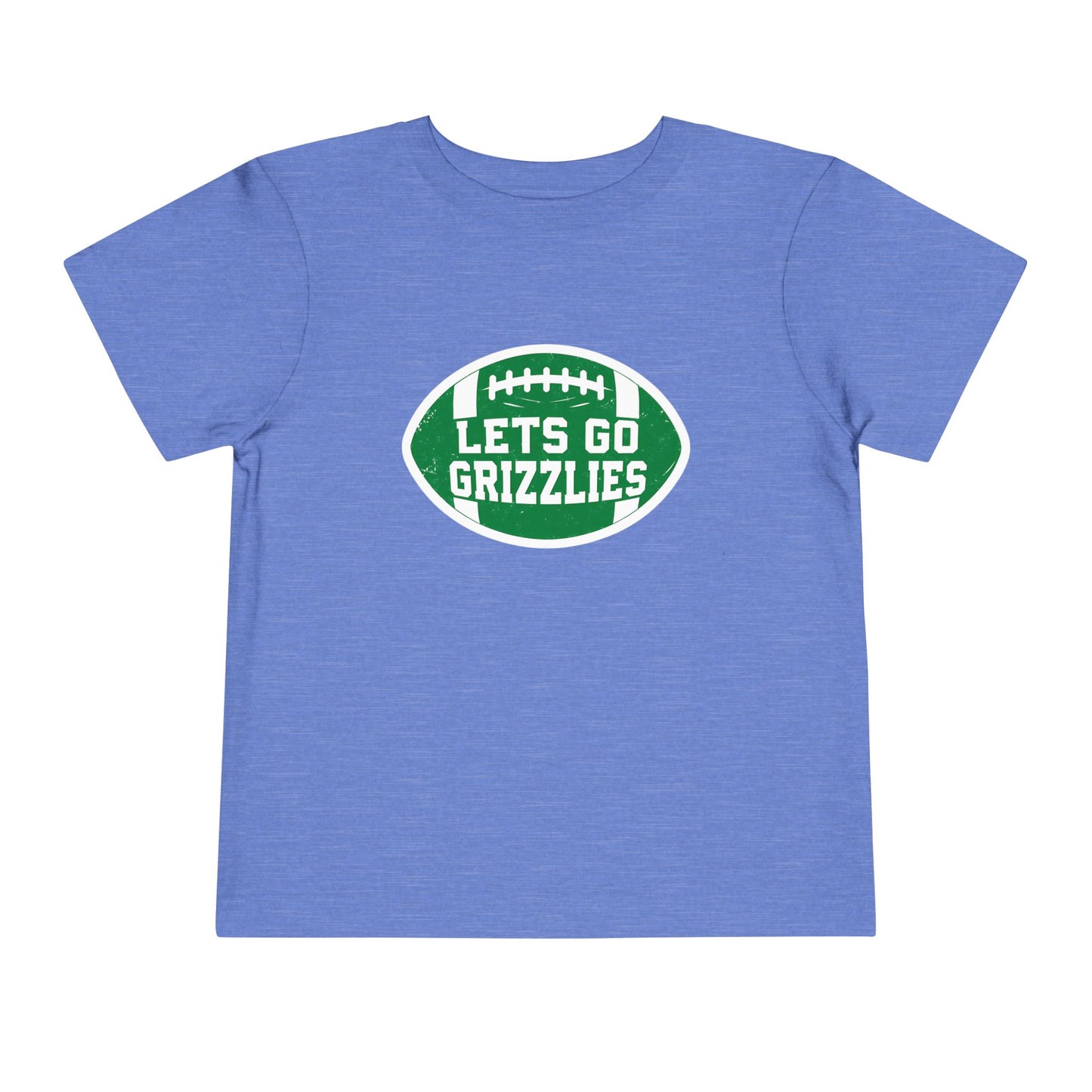 Cheerful Toddler Tee - "Let's Go Grizzlies" Football Shirt