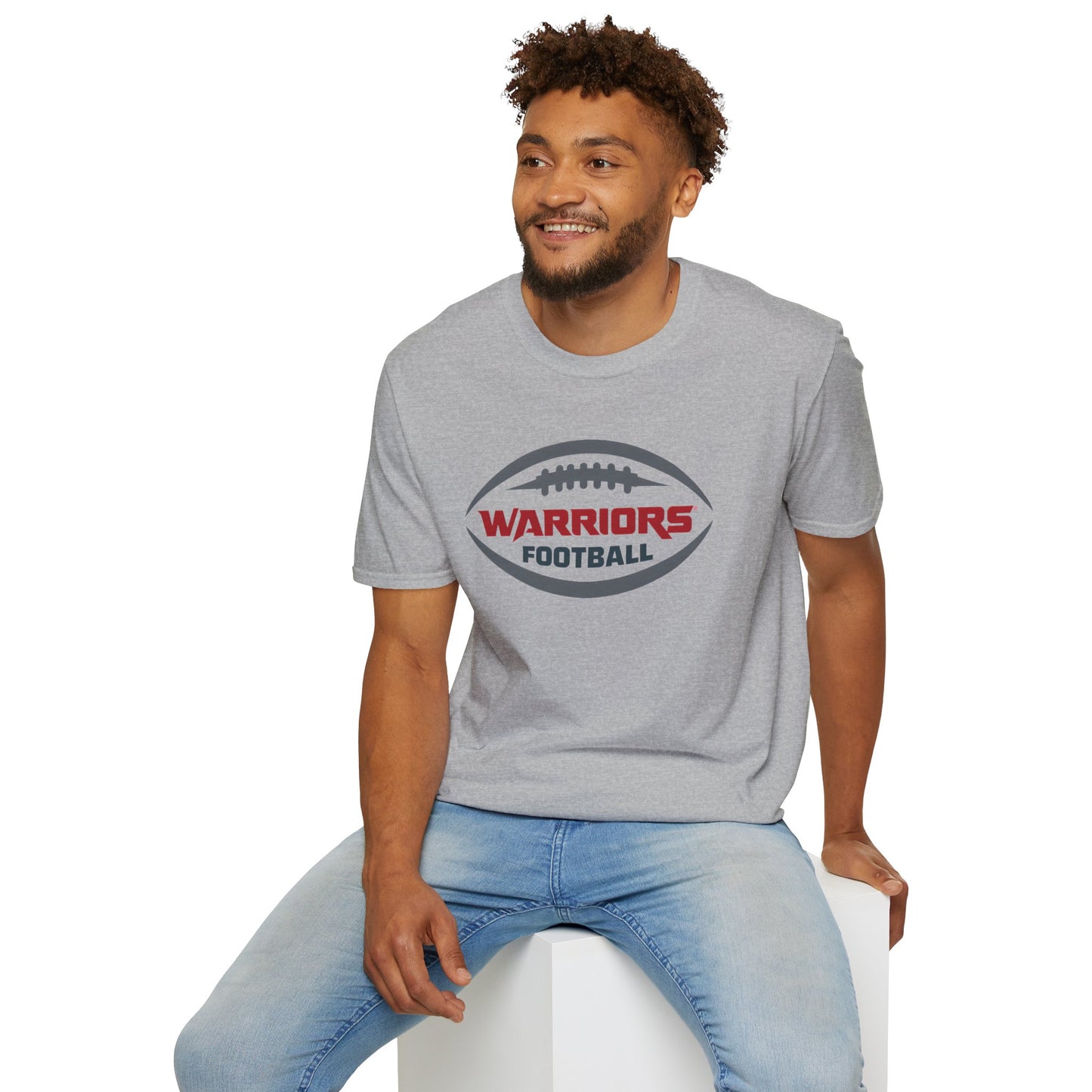 Warriors Football Unisex Softstyle T-Shirt - Sporty Comfort for Fans