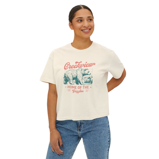 Creekview Bear Women's Boxy Tee