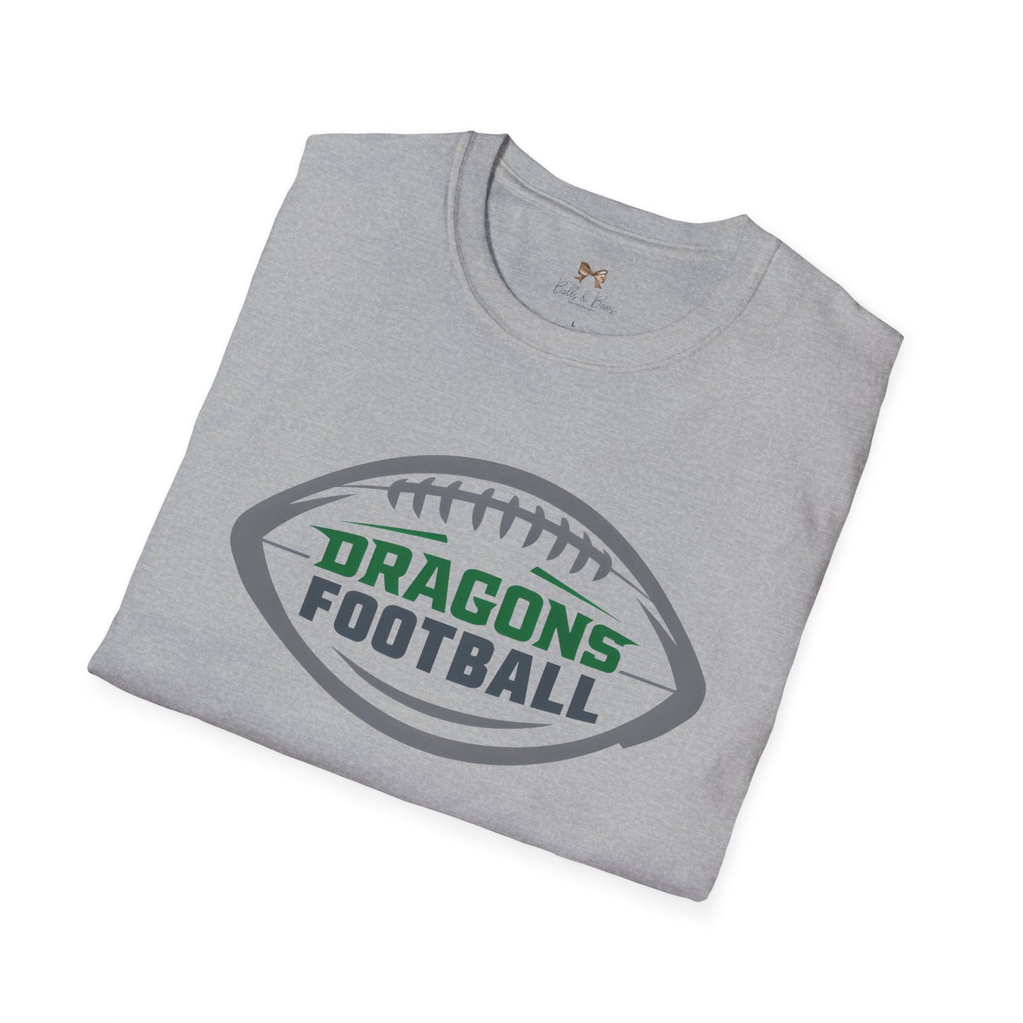 Dragons Football Unisex Softstyle T-Shirt - Perfect for Game Day!
