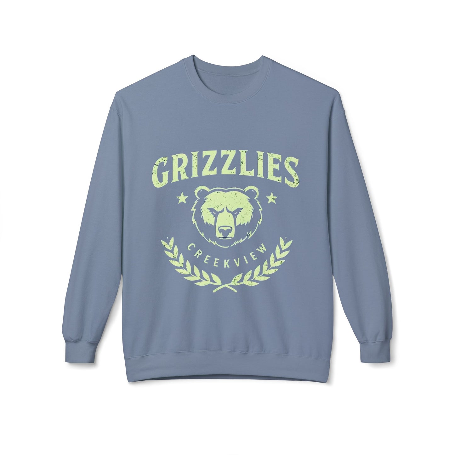 Grizzlies Fleece Crewneck Sweatshirt - Cozy Unisex Apparel for Team Spirit