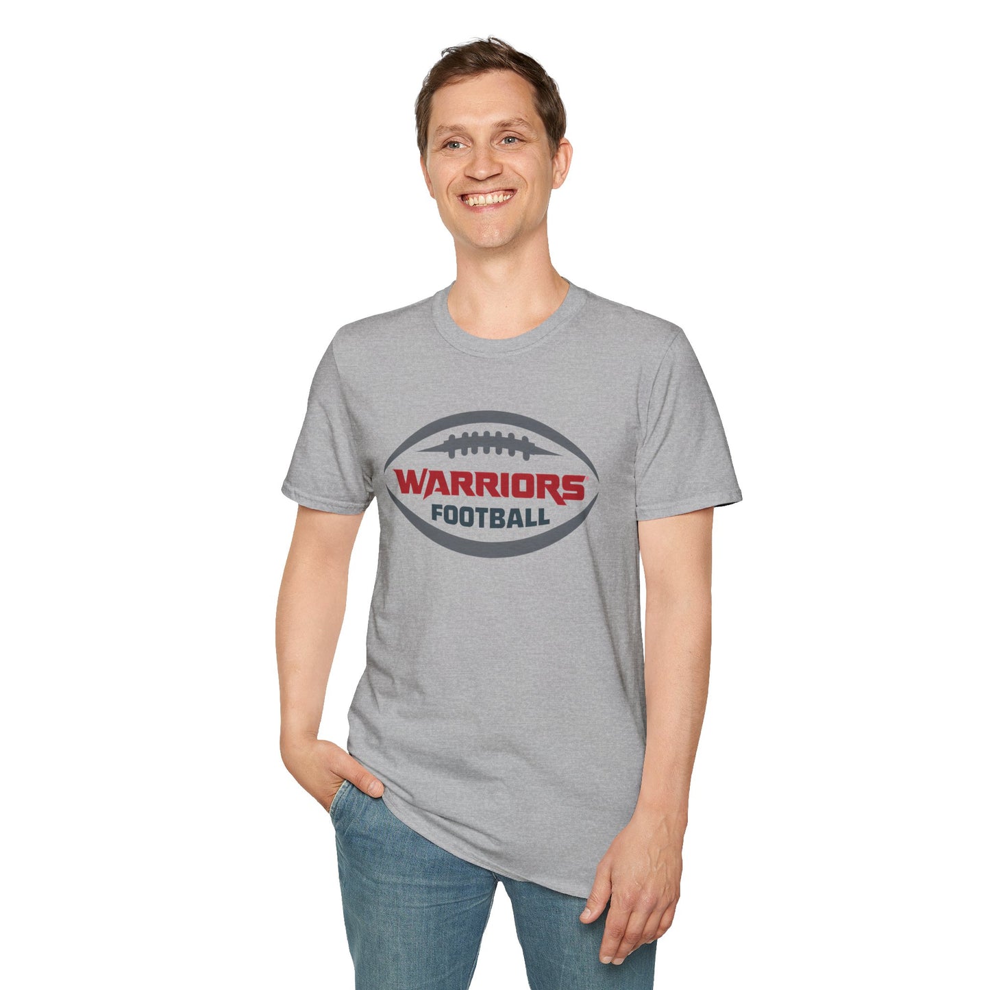 Warriors Football Unisex Softstyle T-Shirt - Sporty Comfort for Fans