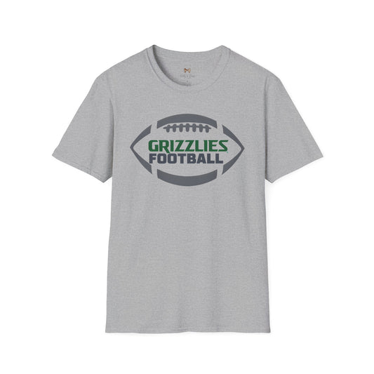 Grizzlies Football Unisex Softstyle T-Shirt - Comfortable Team Apparel for Game Day