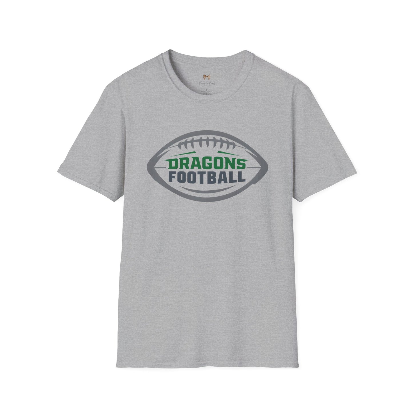 Dragons Football Unisex Softstyle T-Shirt - Perfect for Game Day!