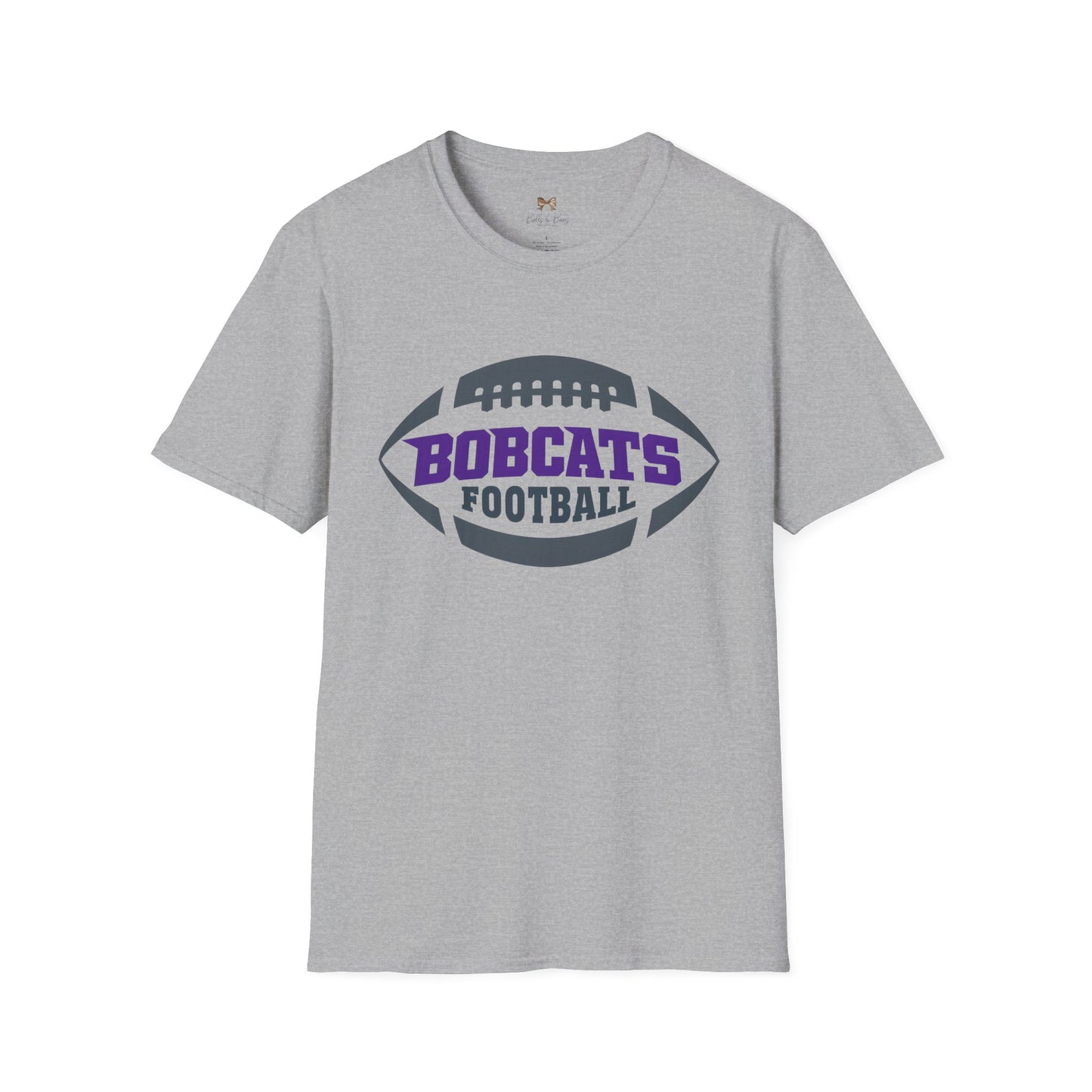 Bobcats Football Unisex Softstyle T-Shirt - Perfect for Game Day!