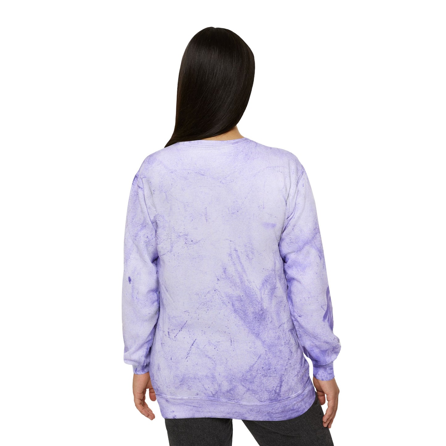 Unisex Color Blast Crewneck Sweatshirt - GATA Tie-Dye Style for Trendy Comfort